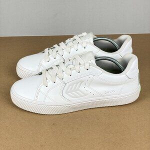 Cariuma Salvas Leather Casual Shoes Womens 9 White Athletic Sneakers Low Top